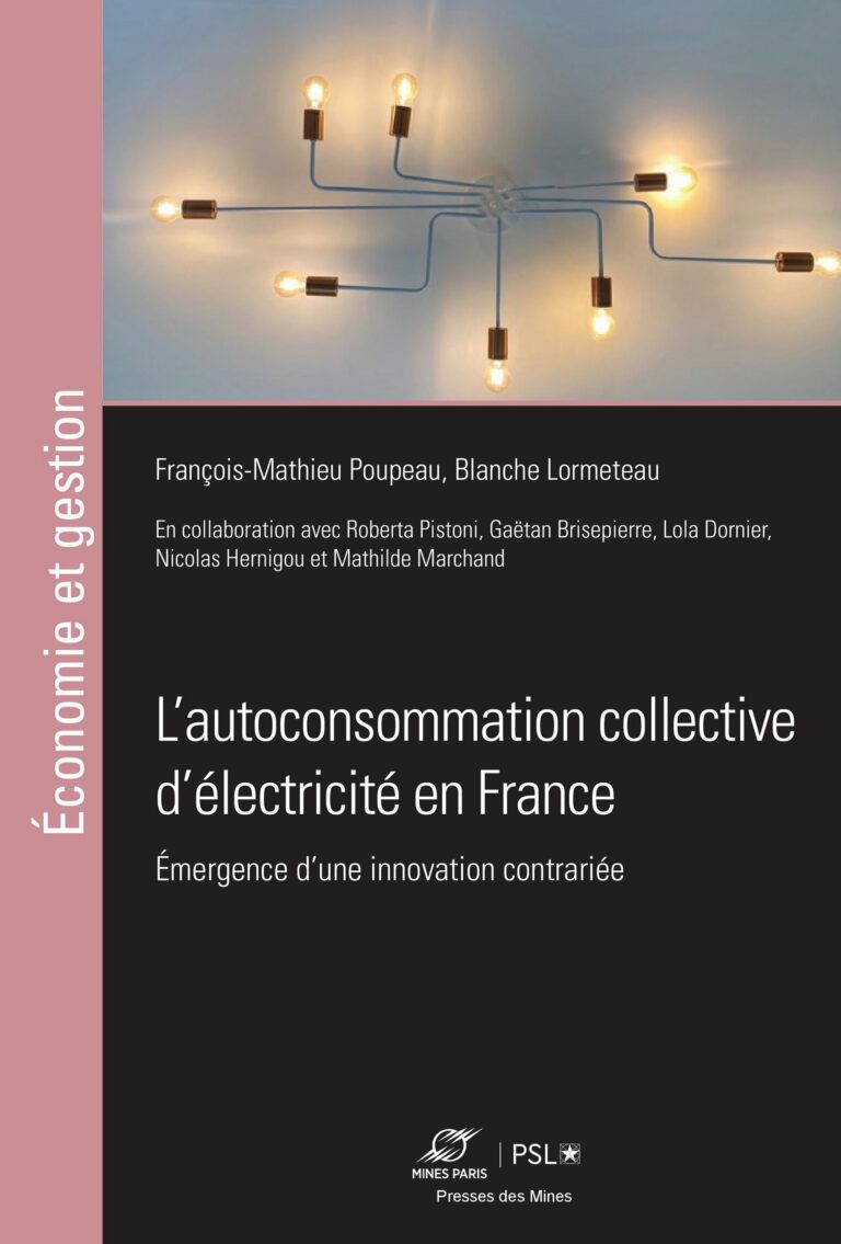 L’autoconsommation collective d’électricité en France - Presses des Mines