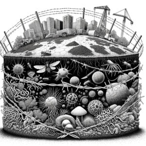 Les sols en partage : entre propriété privée et bien communs environnementaux - Charles Claron x DALL-E, 2024